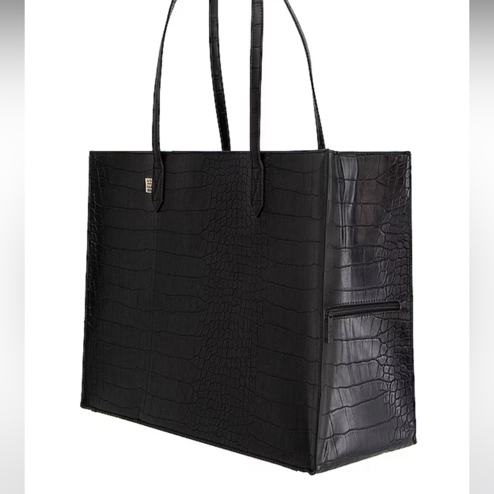 BEIS work tote in croc black